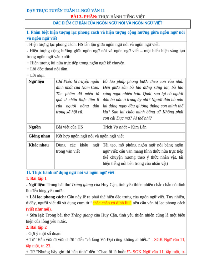 Day Trac Tuyan VN 11 Tuan 11 Bai 3 Tiang Viat Sao Chap 1764597419546 | PDF