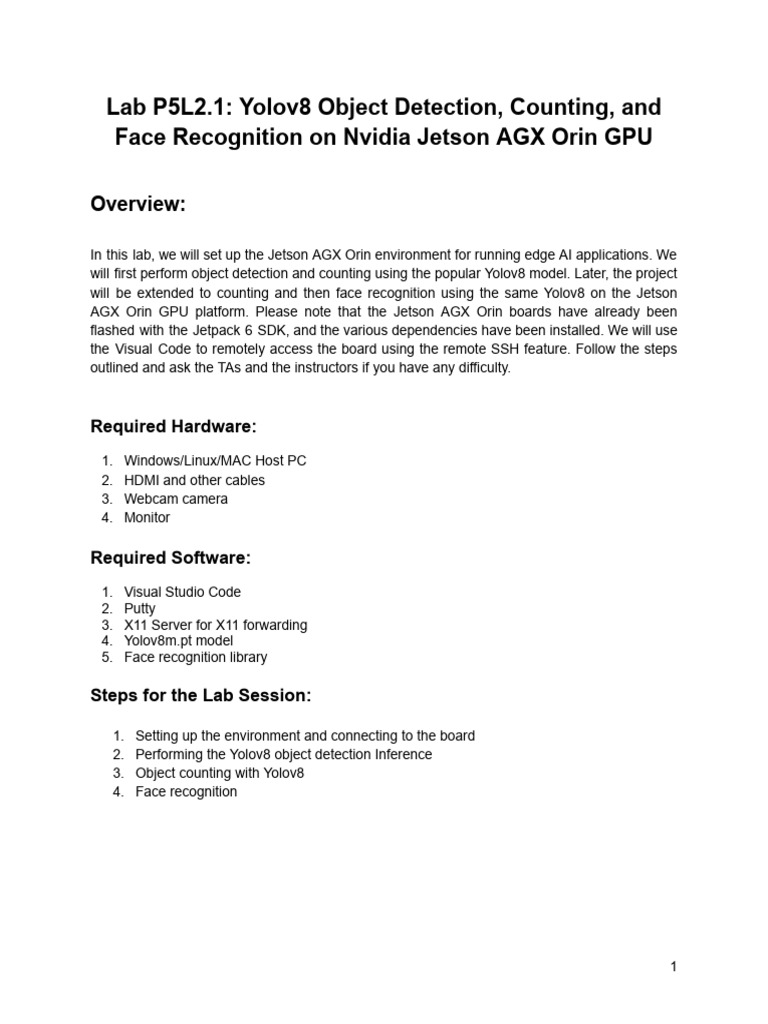Yolov8 Object Detection on Jetson AGX | PDF | Computer Science ...