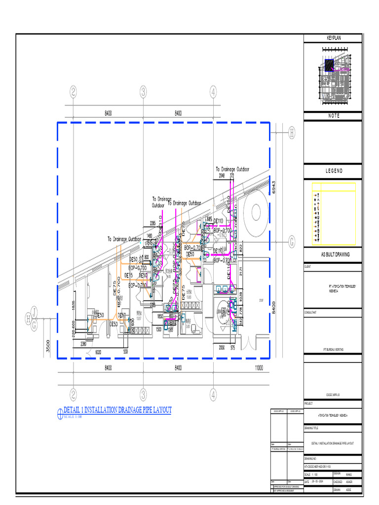 As Built Drawing for Drainage Layout | PDF