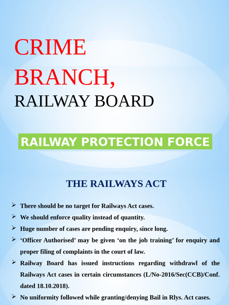On Rly Security by DIG RS Sir | PDF | Crimes | Crime & Violence