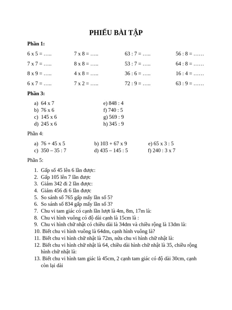 Toán L P 3 | PDF
