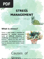 Stress Management Techniques Overview | PDF | Stress (Biology ...