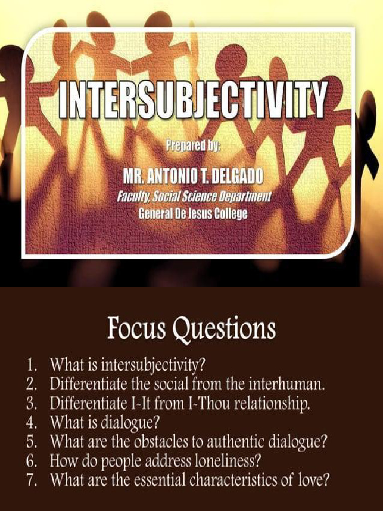 Inter Subjectivity | PDF | Emotions | Feeling
