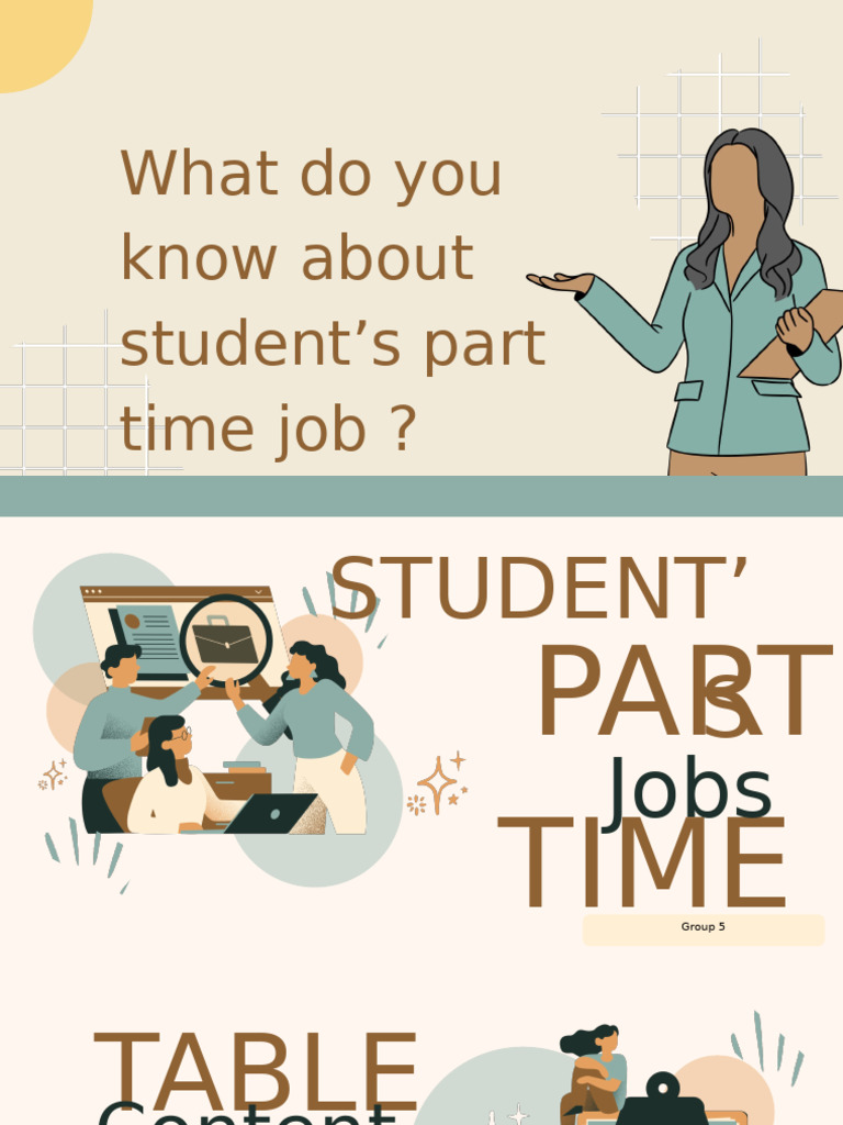 Student Part-Time Job Insights and Tips | PDF | Labor