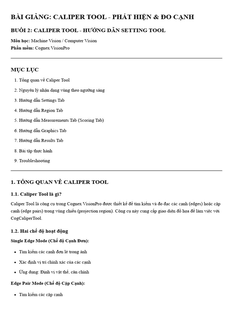 Caliper Tool | PDF