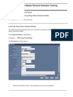 MRP Load Copy Merge Master Demand Schedule Training