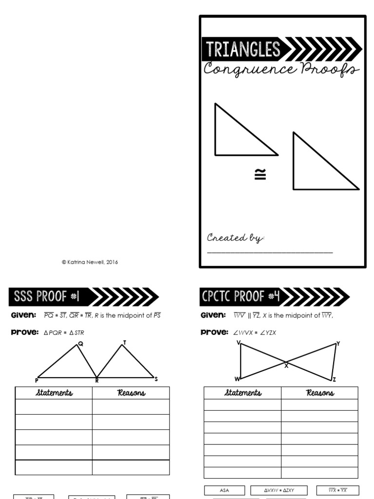 Triangle Congruence Proofs Guide | PDF | Euclidean Geometry | Euclid