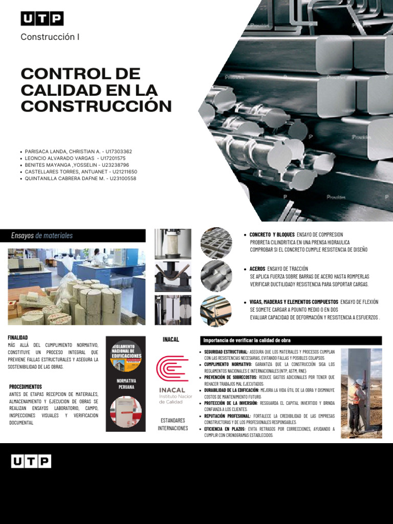 Control de Calidad en Construcción | PDF | Hormigón | Materiales