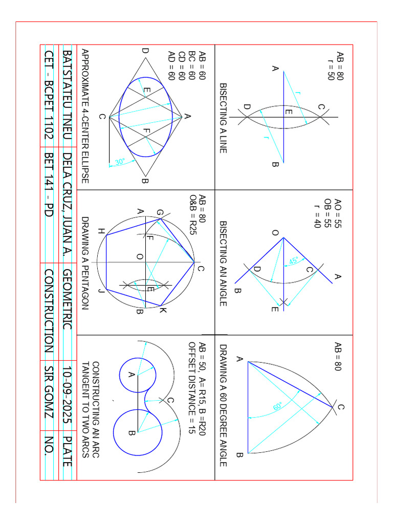 Geometric Construction Techniques Guide | PDF