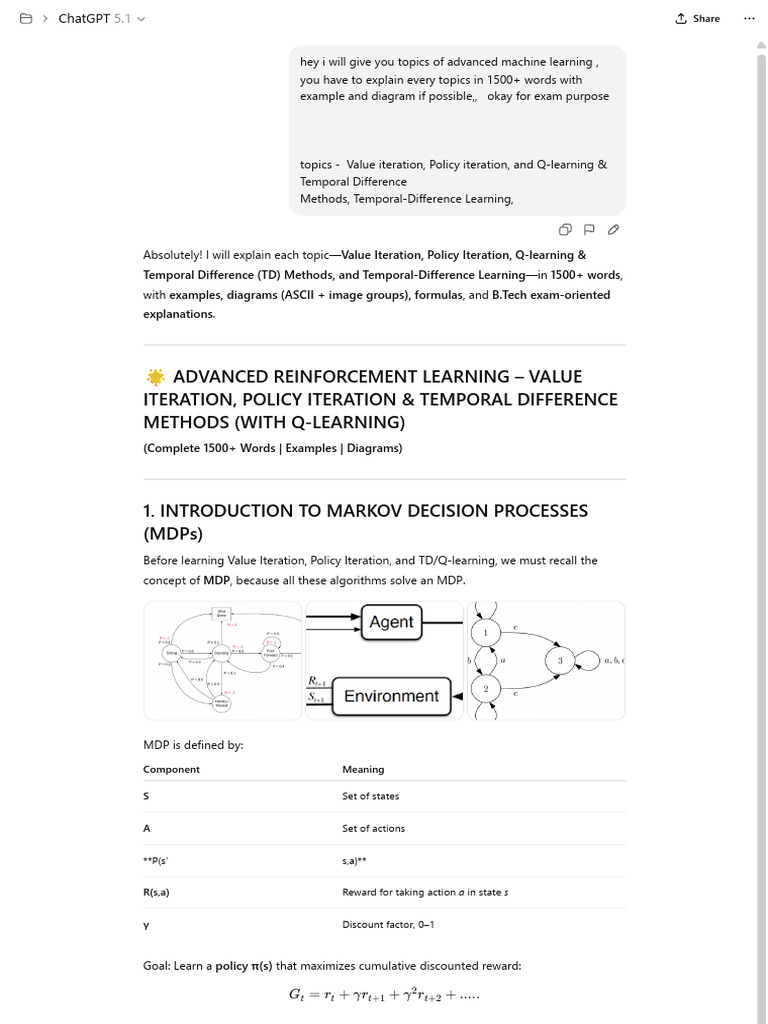 Advanced Reinforcement Learning Techniques | PDF | Least Squares ...