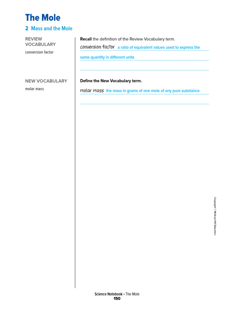 Molar Mass and Conversion Factors Guide | PDF | Mole (Unit) | Chemistry