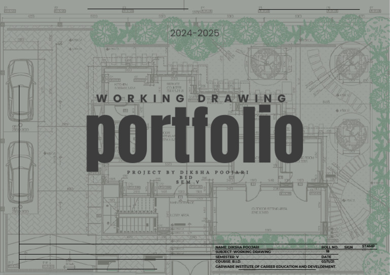 2024-2025 Working Drawing Portfolio | PDF