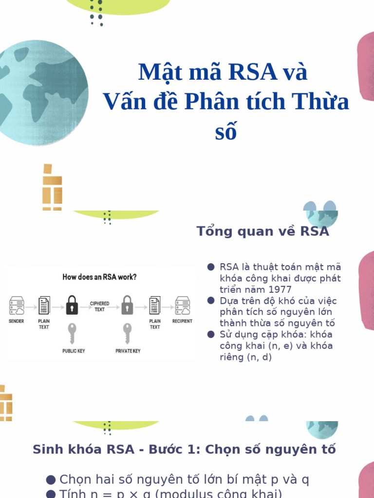 Mật mã RSA và Vấn đề Phân tích Thừa số | PDF