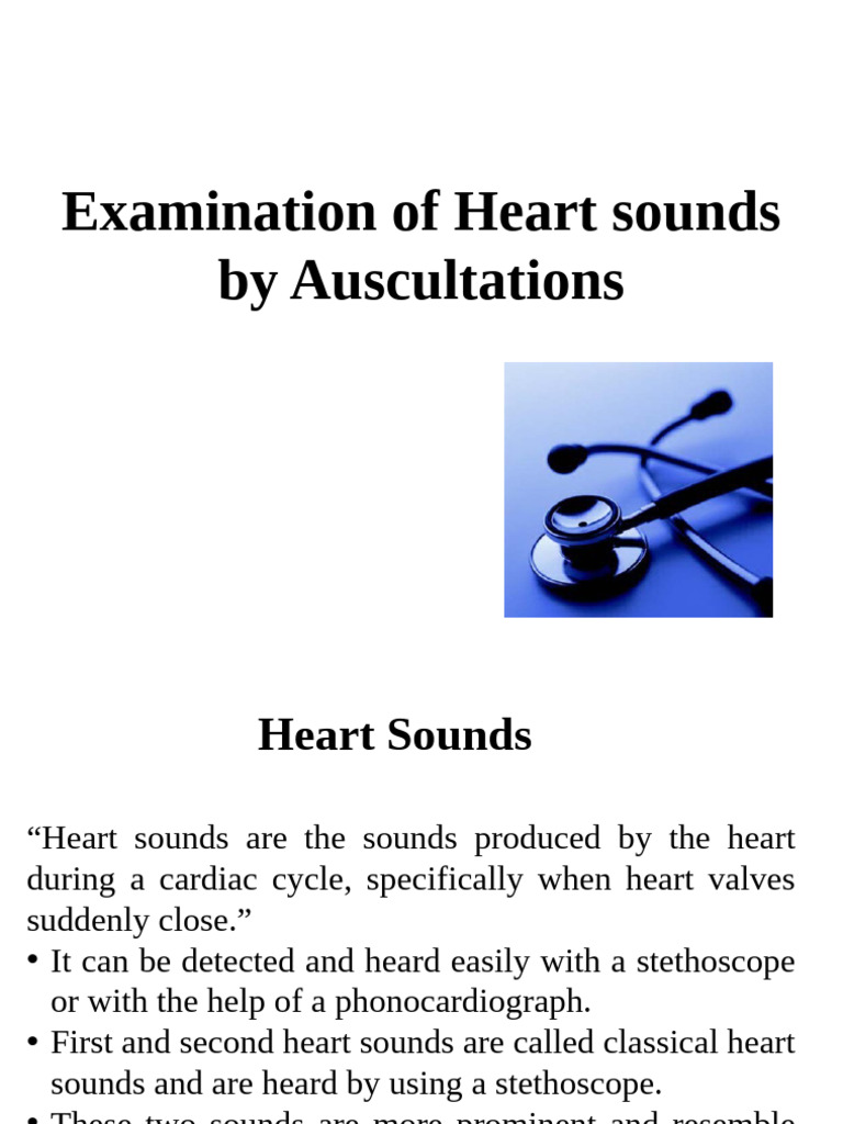 Heart Sound 1 | PDF