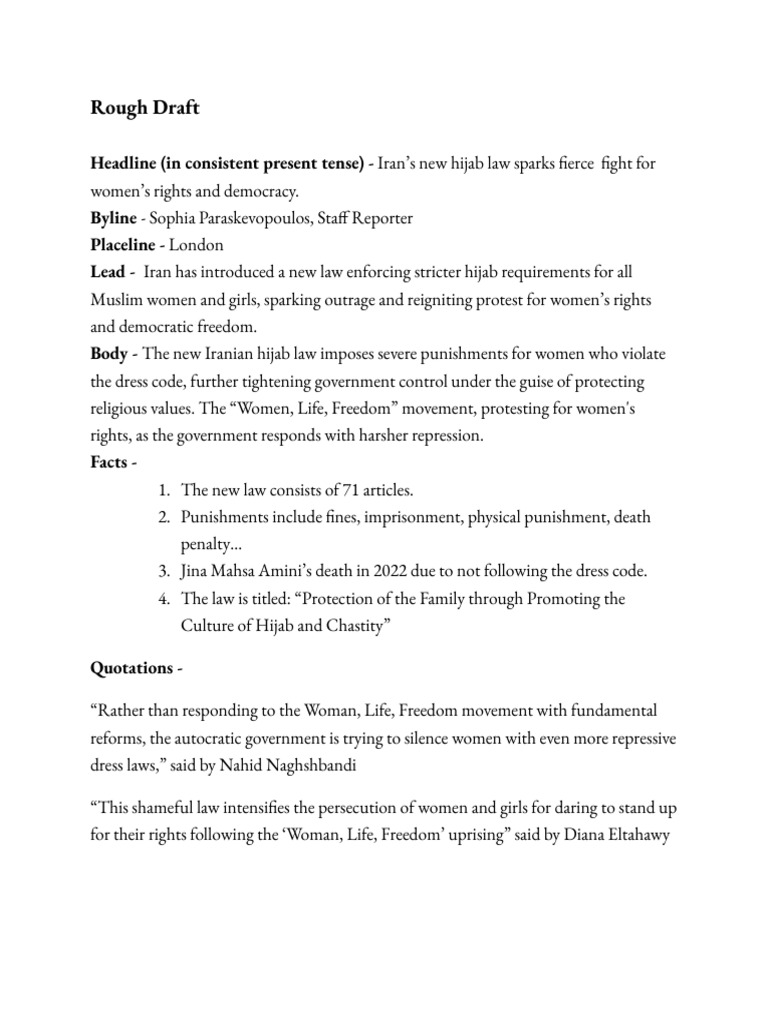 Rough Draft | PDF