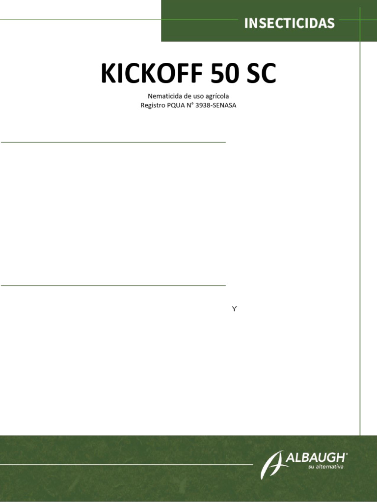 FT Kickoff 50 SC Nematicida | PDF