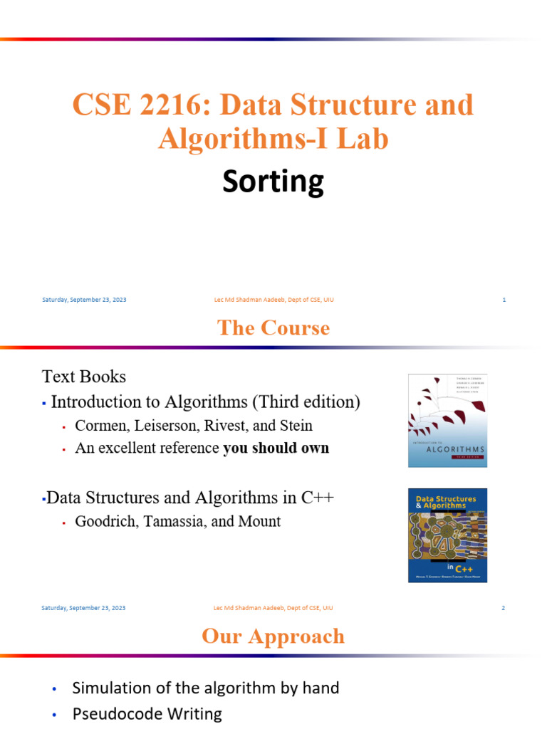 Insertion Sort Analysis and Pseudocode | PDF | Computer Programming ...