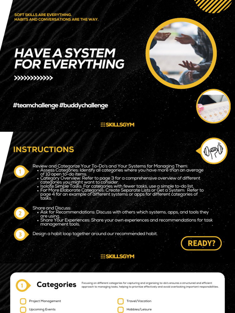 Have a System for Everything | PDF | Habits | Customer Relationship ...