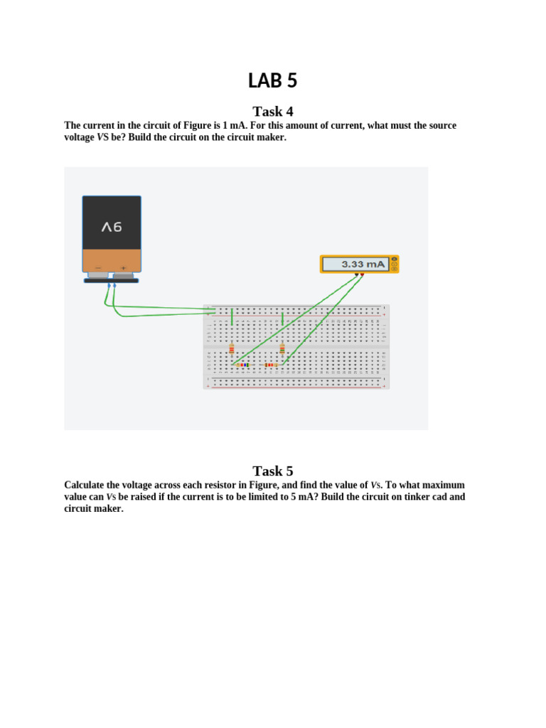 Circuit Voltage Calculations and Simulations | PDF