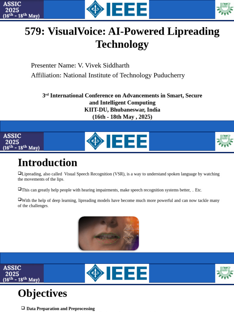 AI Lipreading with 3D-CNN and BiLSTM | PDF | Speech Recognition | Deep ...