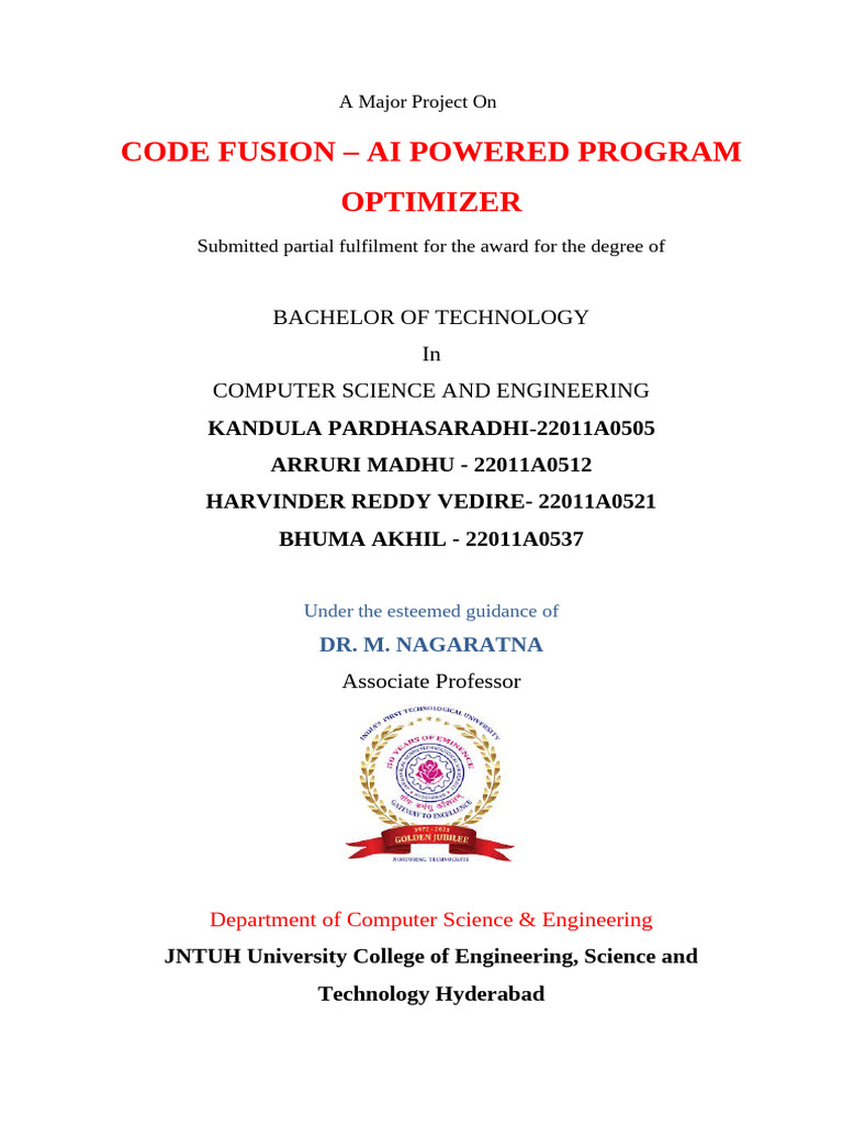 AI-Powered Program Optimizer Project | PDF | Program Optimization ...