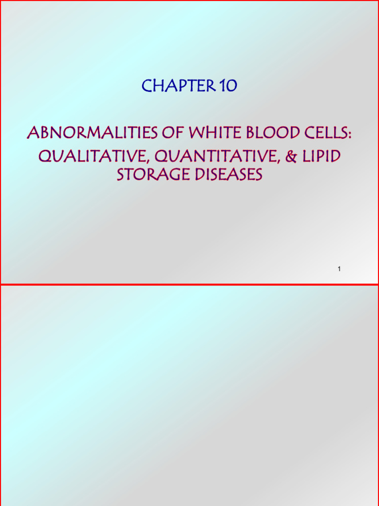 White Blood Cell Disorders Overview | PDF | White Blood Cell | Lymphocyte