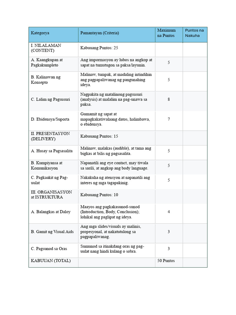 Criteria | PDF