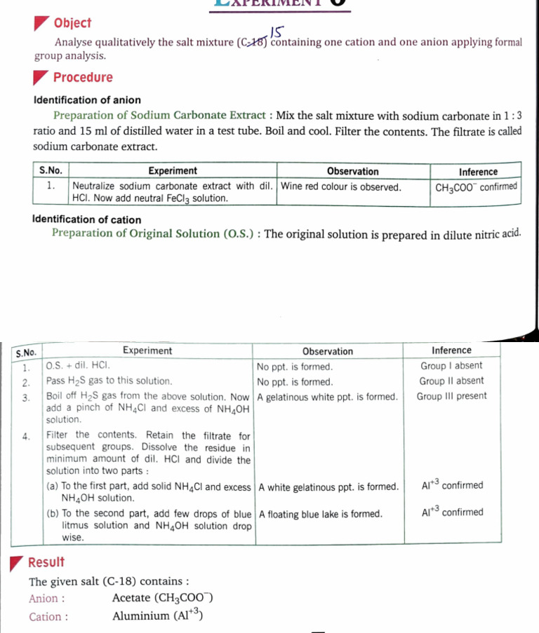 Chem Practical 13 | PDF