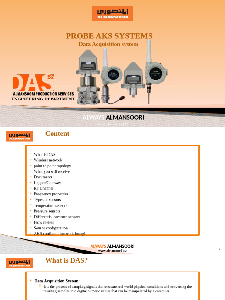 Data Acquisition System Overview | PDF | Network Topology | Wireless ...