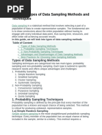 Geography Sampling Methods Explained | PDF | Sampling (Statistics ...