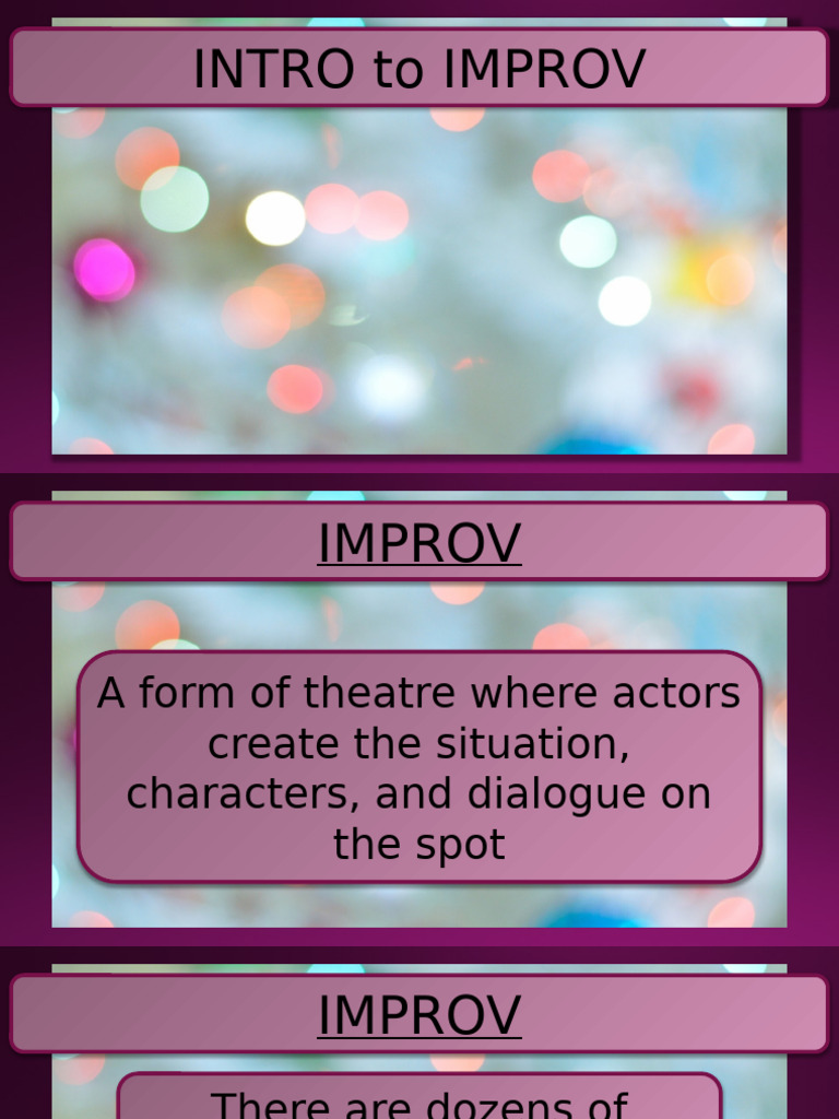 Essential Improv Rules Explained | PDF