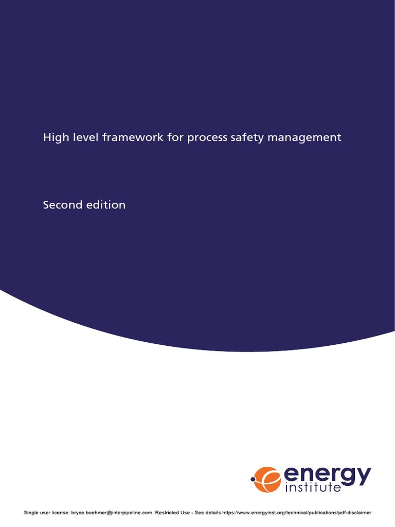 Process Safety Management Framework | PDF | Petroleum | Petroleum Industry