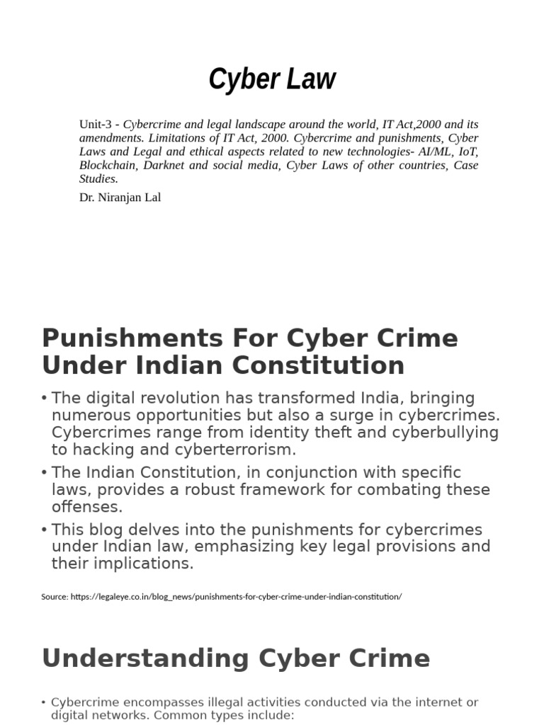 Cybercrime Laws and Punishments in India | PDF | Cybercrime ...