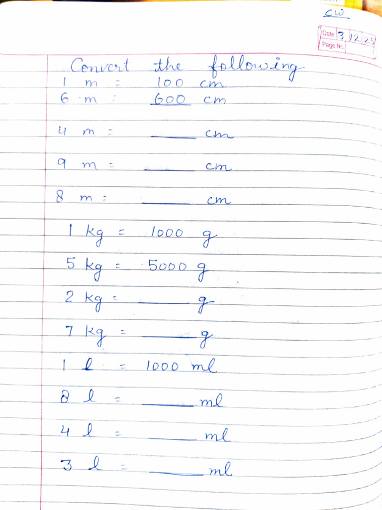 Maths CW + HW 3-12 | PDF