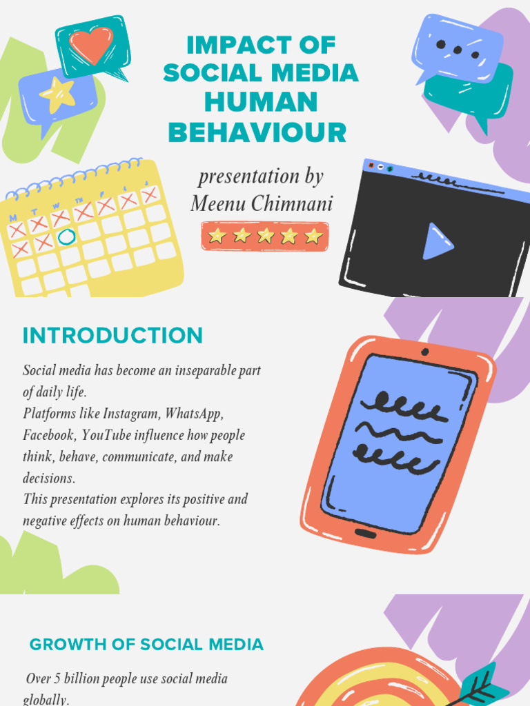 Impact of Social Media On Human Behaviour | PDF