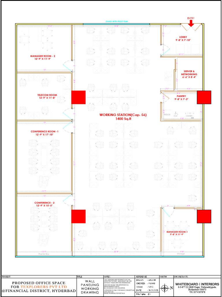Texplorers-Wall Partition(Working Drawing) #18!10!2025 | PDF