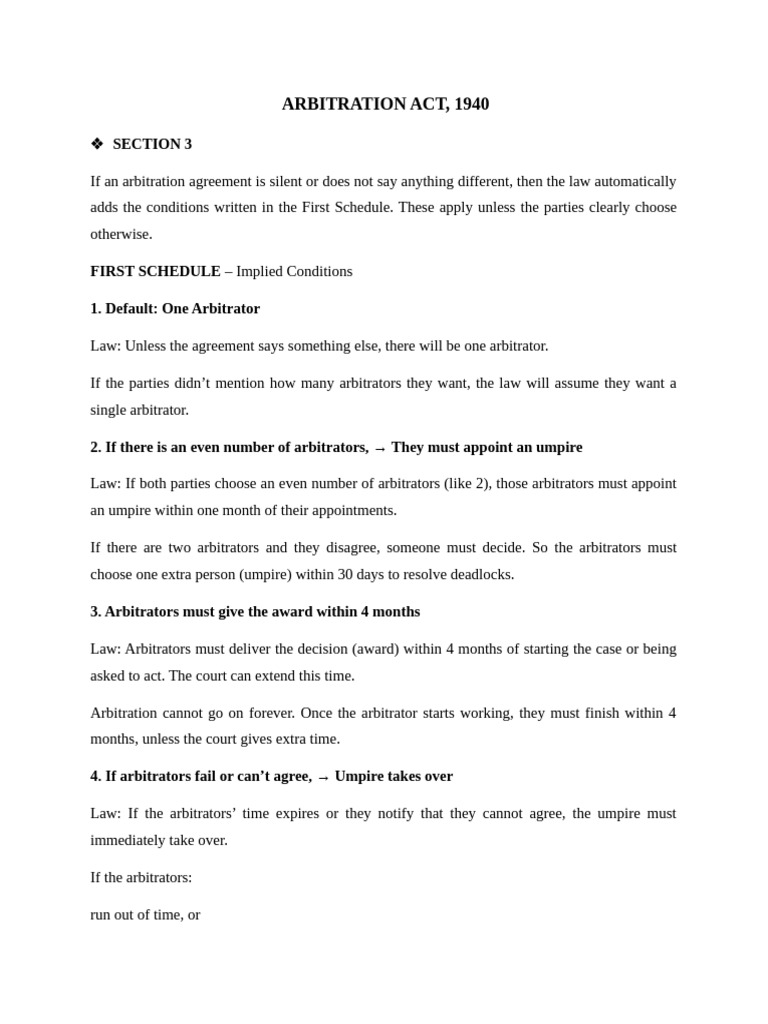 Arbitration Act, 1940 | PDF | Arbitral Tribunal | Arbitration