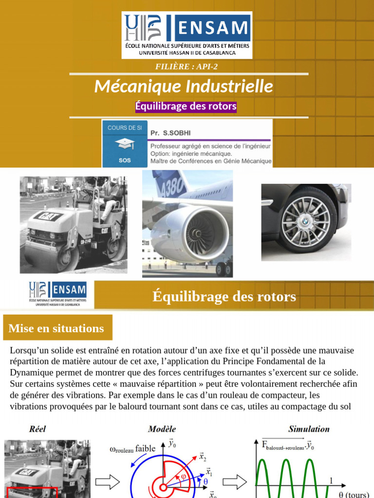 Équilibrage des rotors en mécanique industrielle | PDF | Rotation ...