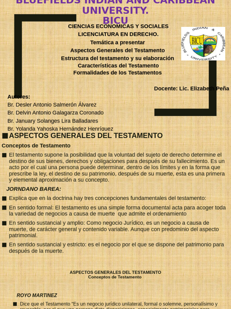 Legado Con Carga A Un Heredero o Un Legatario | PDF | Voluntad y ...