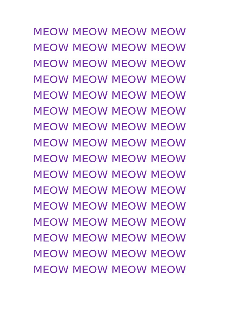 Repetitive Cat Sounds Analysis | PDF