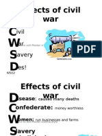 Civil War Documents Summary