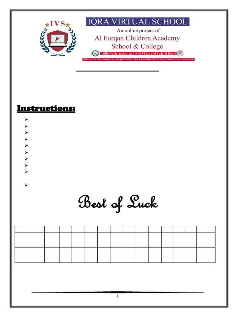 Grade 5 Computer Exam Instructions | PDF | Control Flow | Computer Program