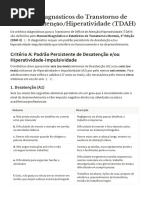 Classificação do TDAH na CID-11 | PDF | Transtorno de déficit de ...