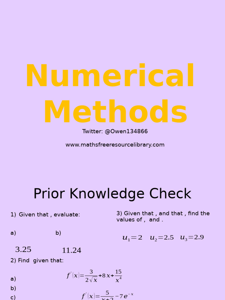 Numerical Methods for Root Finding | PDF | Tangent | Square Root
