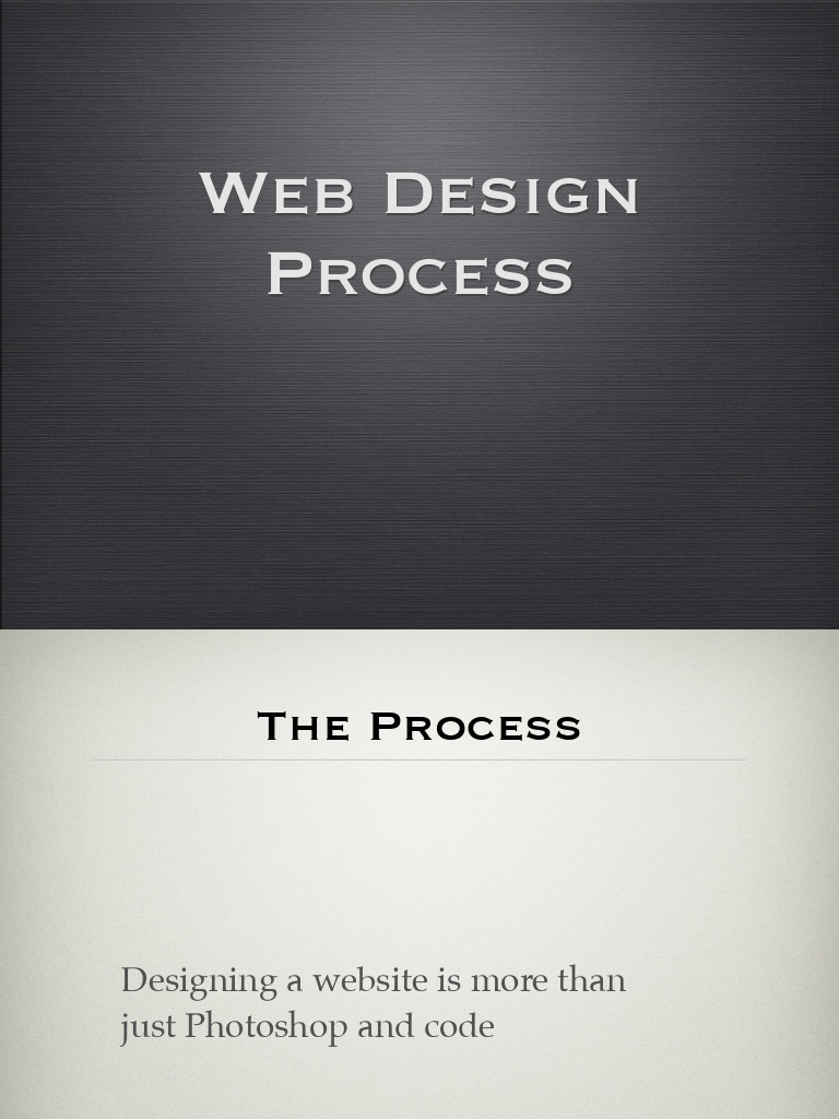 Website Design Process Overview | PDF | Cyberspace | Software