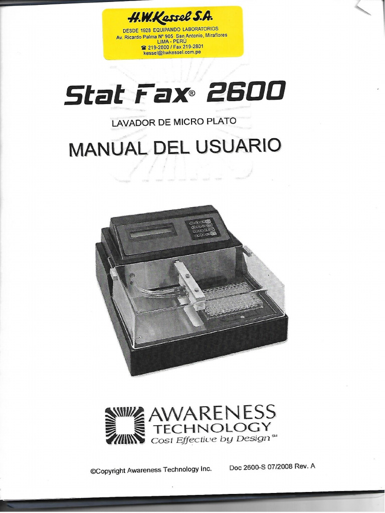 Stat Fax 2600 | PDF
