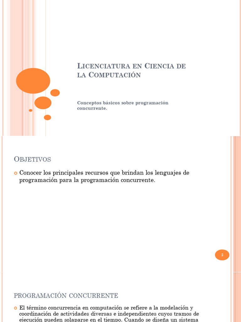 13-14 LP Concurrencia 2024 | PDF | Computación concurrente | Hilo ...