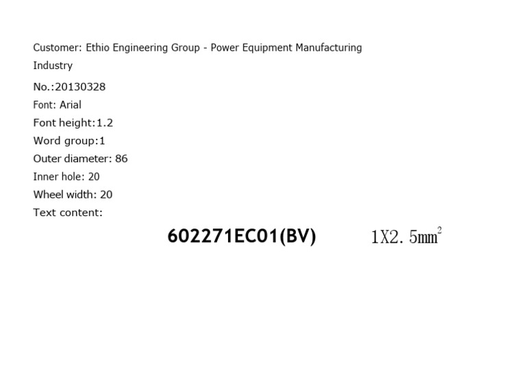 Cable Print Wheel | PDF