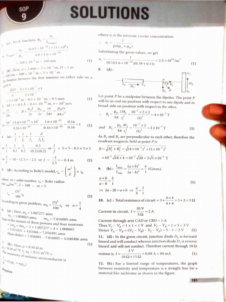 Solution of Sample Questions | PDF