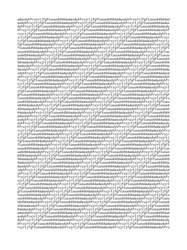 Adasdyhfrujrtjfgftuouo 6456 GSDGSD | PDF